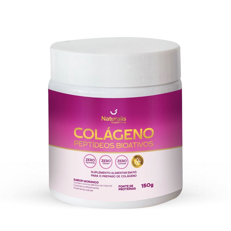 Colágeno Peptídeos Bioativos (Sabor Morango) 150g