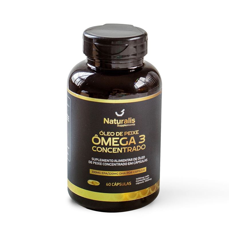 Ômega 3 Concentrado 1000mg 60 Cápsulas